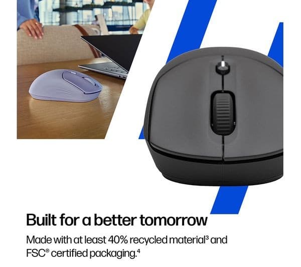 HP 400 Quiet Wireless Optical Mouse - Black (Bluetooth & 2.4 GHz) - Image 10
