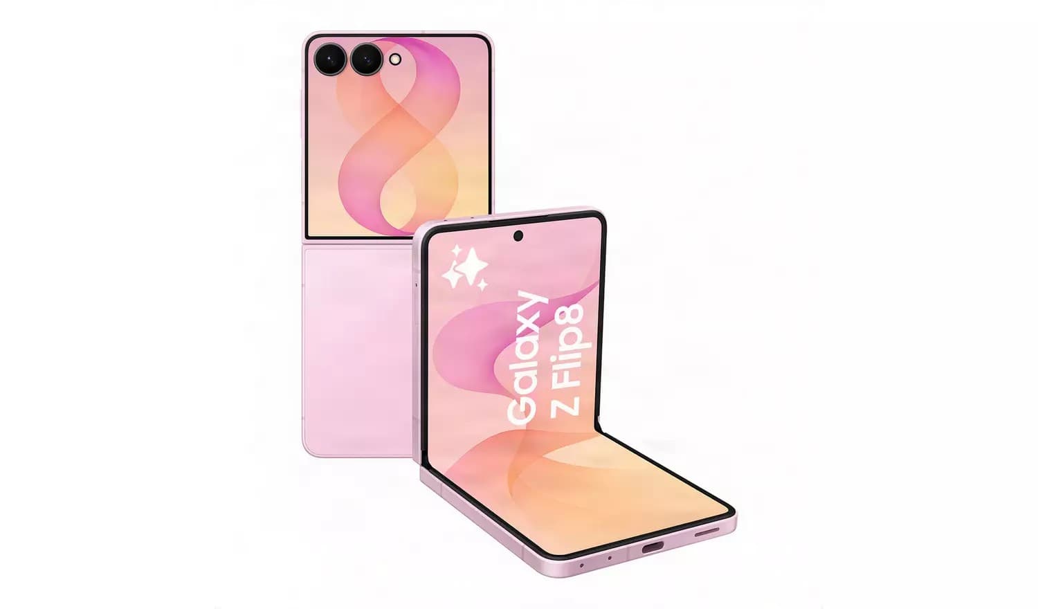Samsung Galaxy Z Flip8 5G 512GB 12GB RAM AI Mobile Phone - Pink