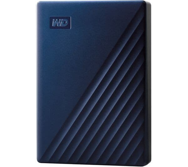 WD My Passport 5TB Portable Hard Drive - Blue - Image 1