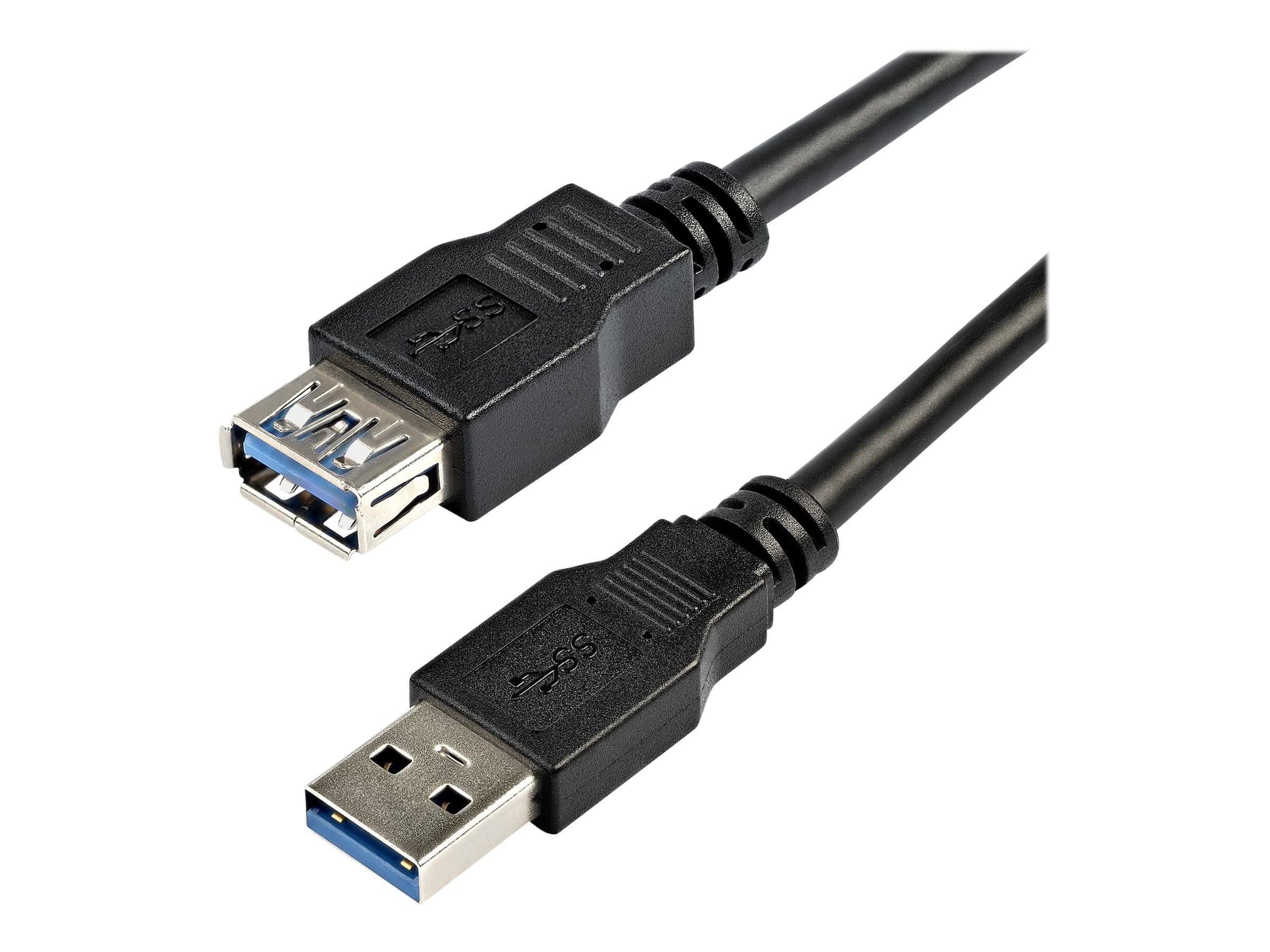 StarTech USB3SEXT2MBK SuperSpeed USB 3.0 Extension Cable A to A Male to Female 2m Black