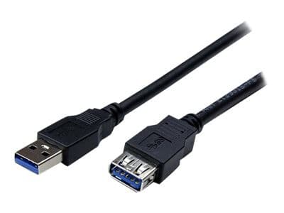 StarTech USB3SEXT2MBK SuperSpeed USB 3.0 Extension Cable A to A Male to Female 2m Black - Image 2