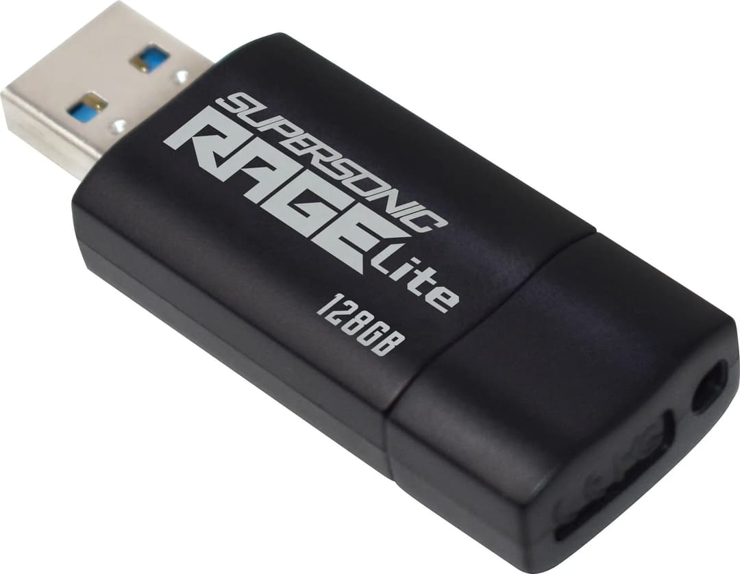 Patriot Memory Supersonic Rage Lite 128 GB USB 3.2 Gen 1 (3.1 Gen 1) Type-A Flash Drive PEF128GRLB32U - Black, Blue - Image 2