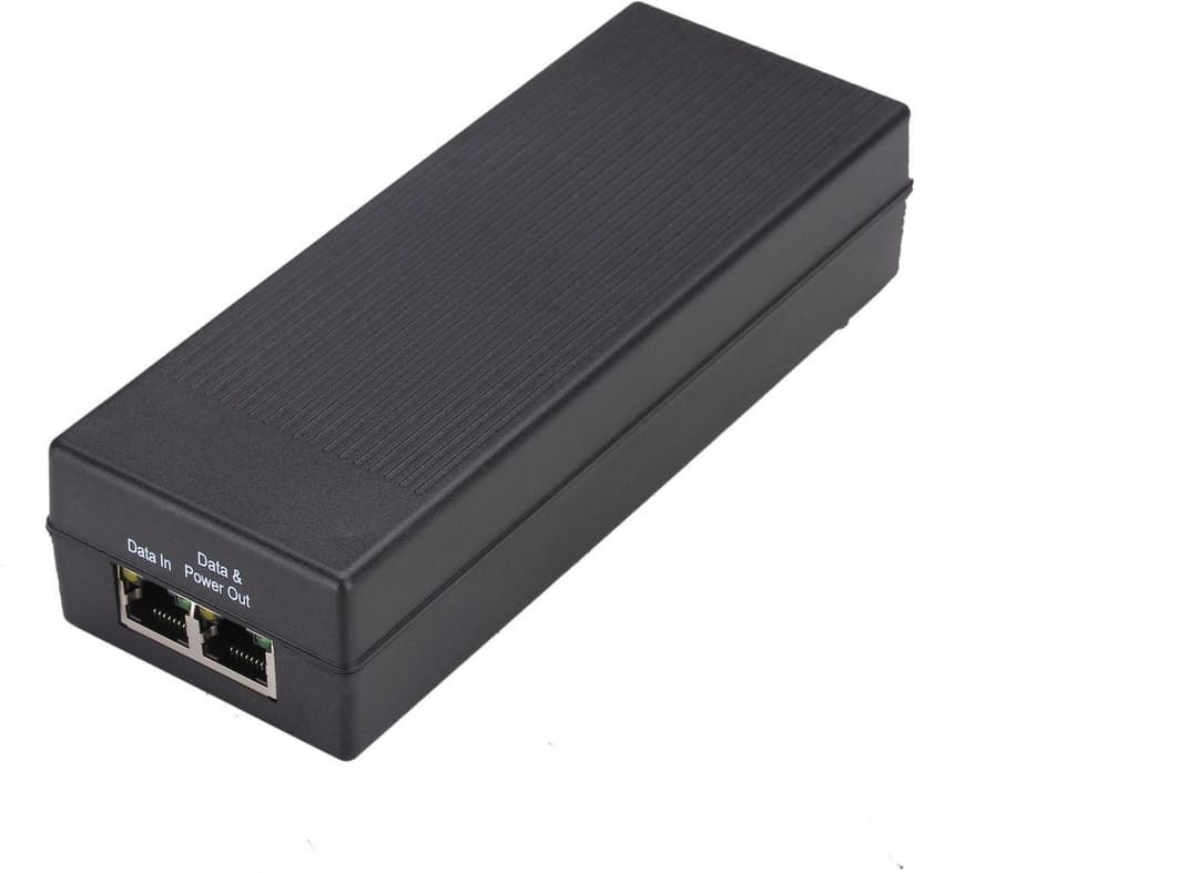 MicroConnect 15.4W 802.3af Gigabit PoE Injector UK - Image 1