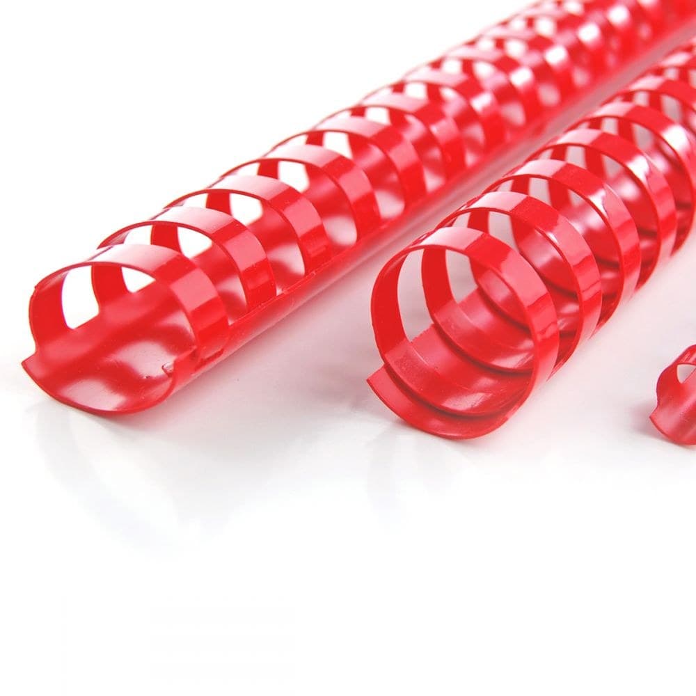 GBC 4028213 CombBind Binding Combs 6mm Red Pack of 100 - Image 1