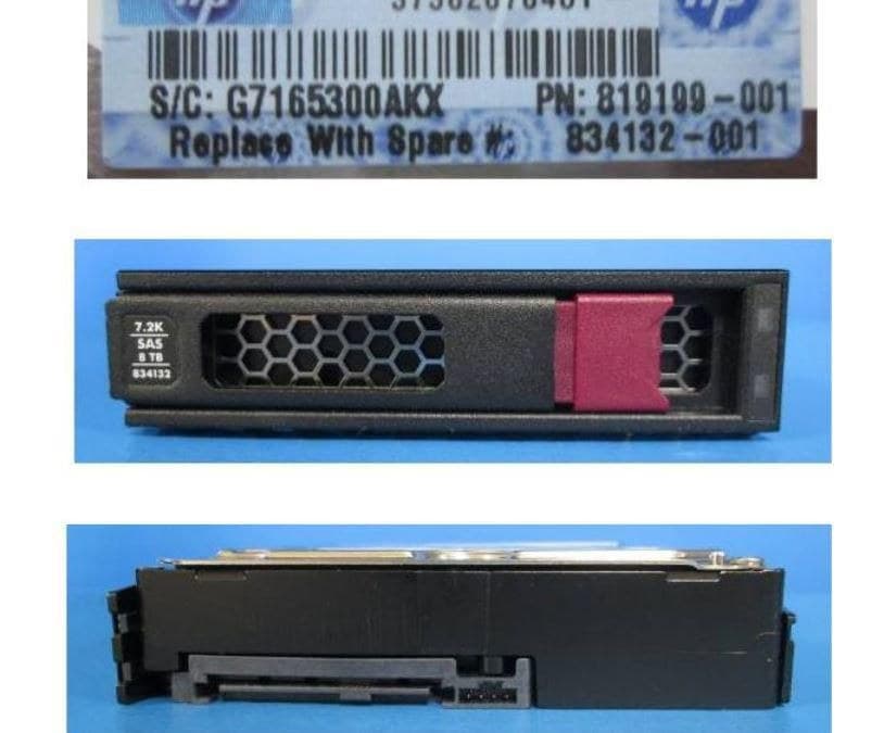 HPE 8TB SAS 12Gb/s 7.2K Midline 3.5in LFF LP 512e Hard Drive
