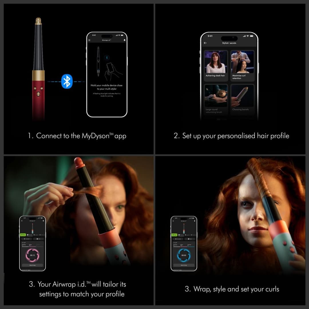 Dyson Airwrap Complete Long Hair Styler Red Velvet & Gold - Image 5