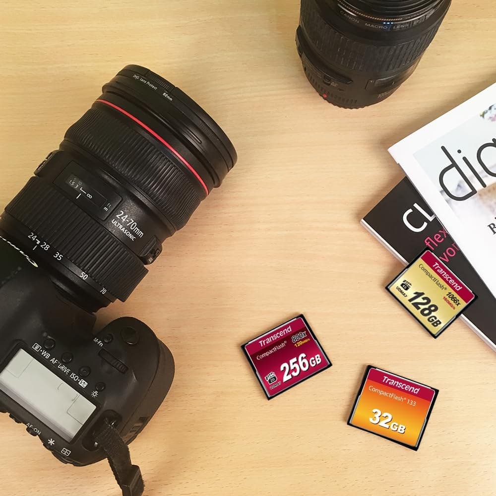 16GB Transcend CompactFlash 133 UDMA4 Memory Card TS16GCF133 - Black - Image 3
