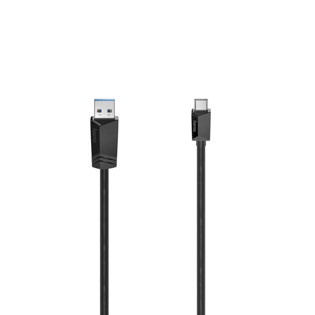 Hama USB 3.2 Gen 1 USB-A to USB-C Cable 5 Gbit/s Black (00200653) - 3 m - Image 1