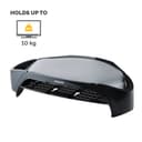 Fellowes Smart Suites Monitor Riser Plus 8020801 - Height Adjustable Monitor Stand with Storage Area - 3 Height Adjustments, Max Weight 10KG, Max Size 21" - Black thumbnail 3