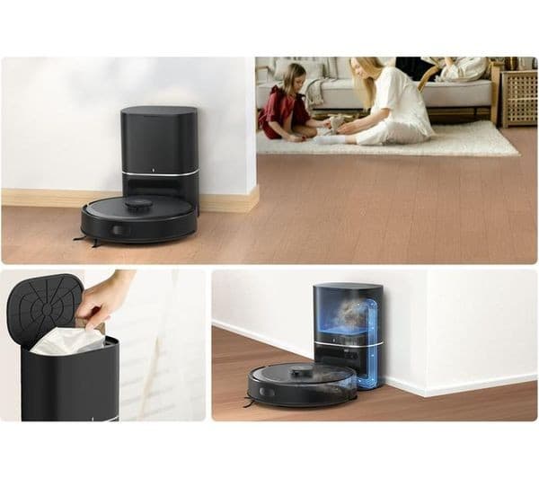 TP-Link Tapo RV30 Max Plus V1 5300Pa Robot Vacuum Cleaner & Mop with Auto-Empty Dock - Black - Image 7