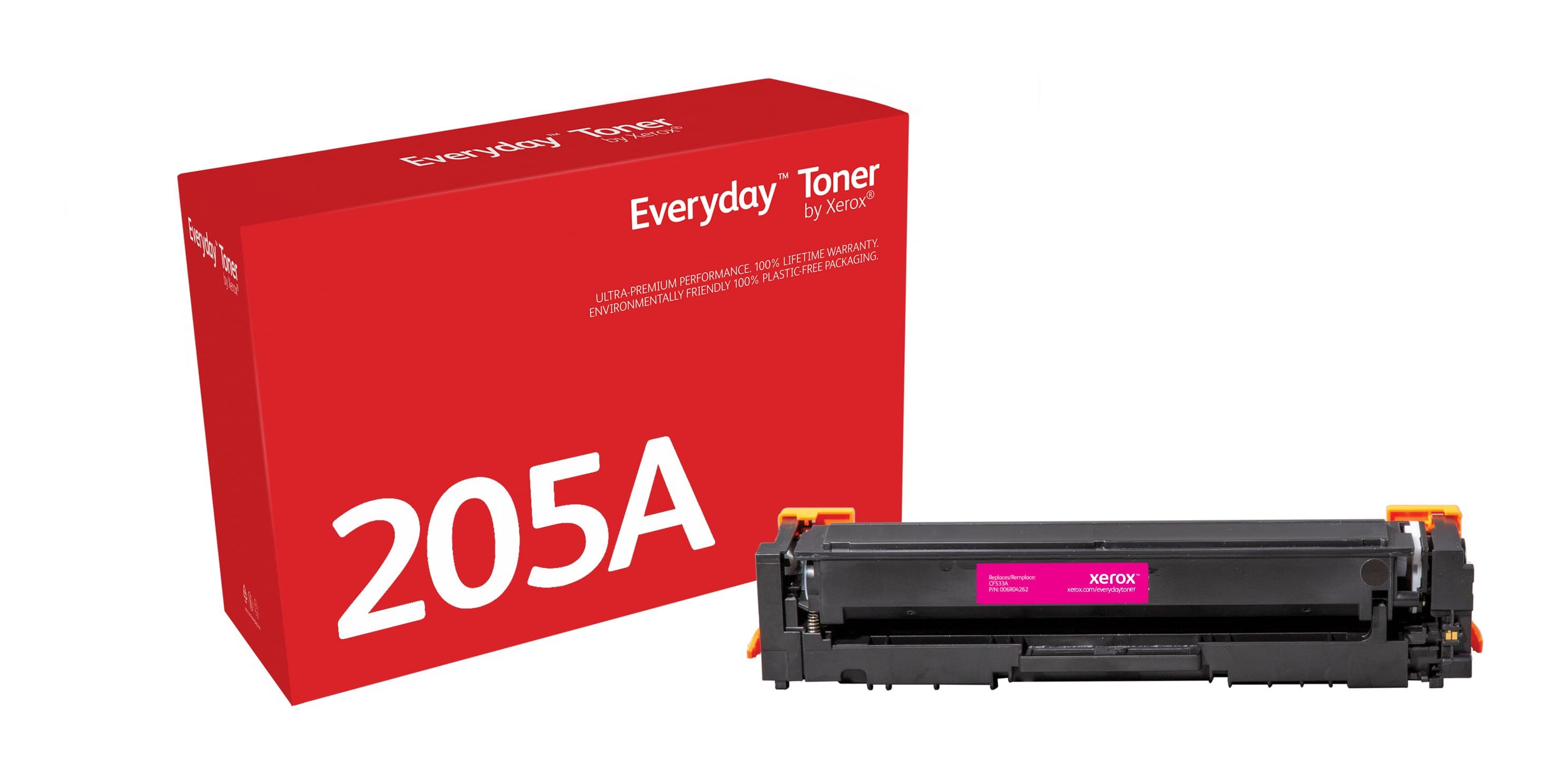 Everyday™ Magenta Toner by Xerox compatible with HP 205A (CF533A), Standard capacity (900 Pages)