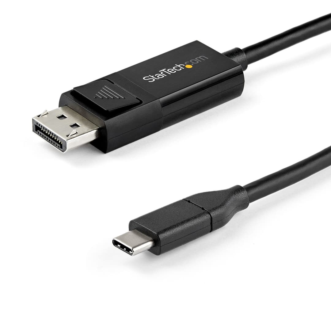 StarTech.com 3.3ft (1m) USB C to DisplayPort 1.4 Cable 8K 60Hz/4K - Bidirectional DP to USB-C or USB-C to DP Reversible Video Adapter Cable -HBR3/HDR/DSC - USB Type-C/Thunderbolt Monitor Cable - Image 1