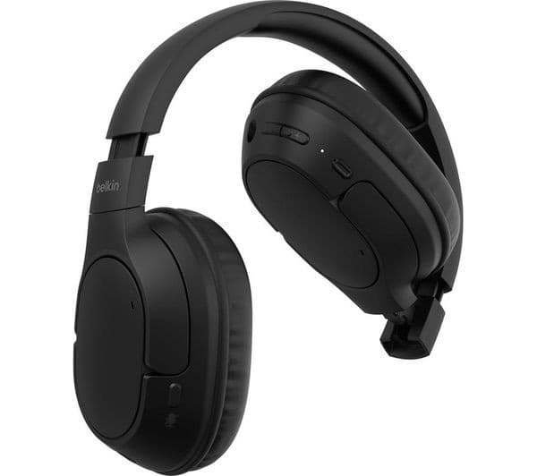 Belkin SoundForm Surround Wireless Over-Ear Headphones Black - Image 3
