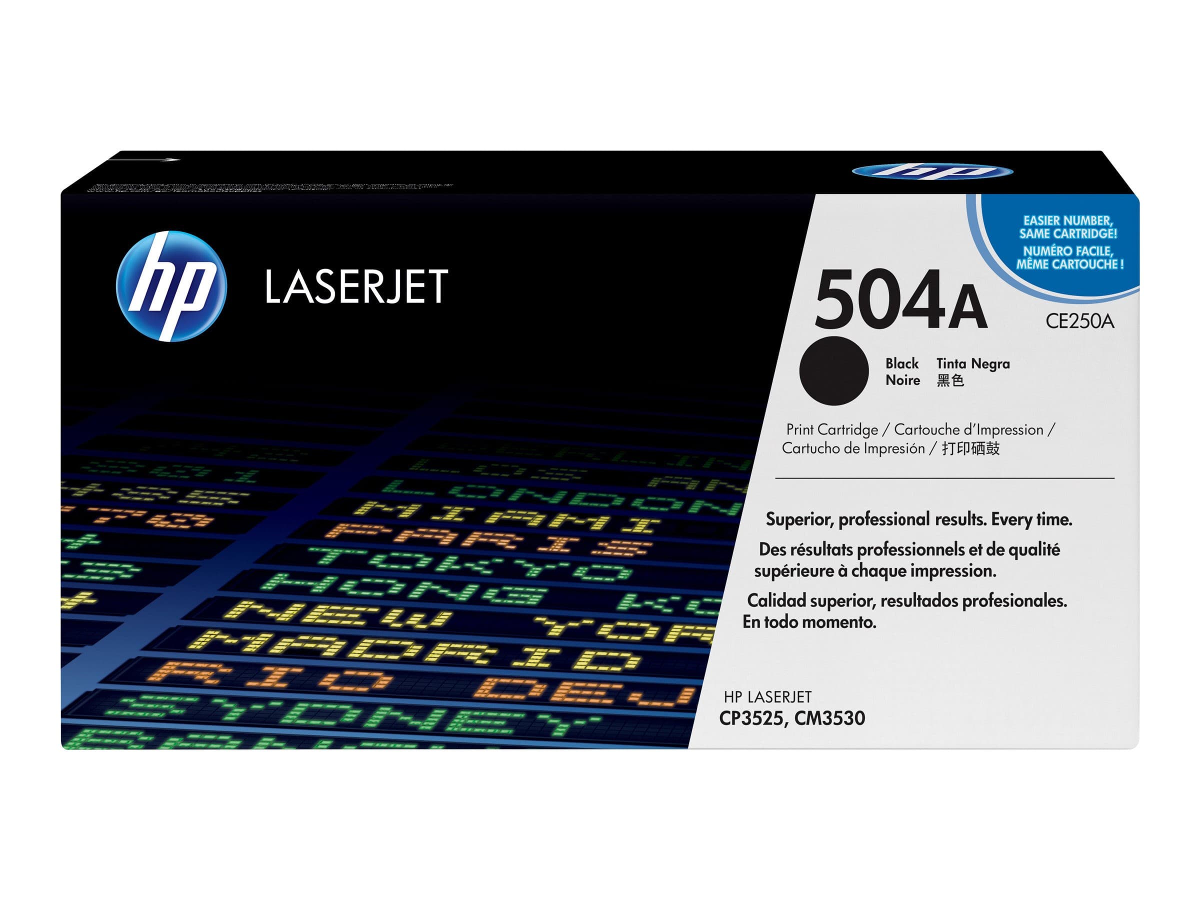 HP 504A CE250A Original HP LaserJet Toner Cartridge - Black