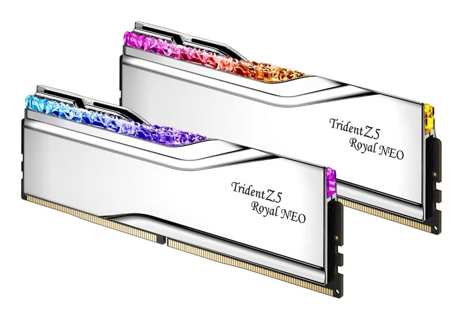 G.Skill Trident Z5 Royal Neo RGB Silver F5-6400J3039G16GX2-TR5NS memory module 32 GB 2 x 16 GB DDR5 6400 MHz CL30 AMD EXPO