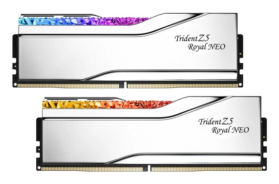G.Skill Trident Z5 Royal Neo RGB Silver F5-6400J3039G16GX2-TR5NS memory module 32 GB 2 x 16 GB DDR5 6400 MHz CL30 AMD EXPO - Image 2