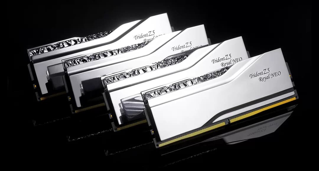 G.Skill Trident Z5 Royal Neo RGB Silver F5-6400J3039G16GX2-TR5NS memory module 32 GB 2 x 16 GB DDR5 6400 MHz CL30 AMD EXPO - Image 4