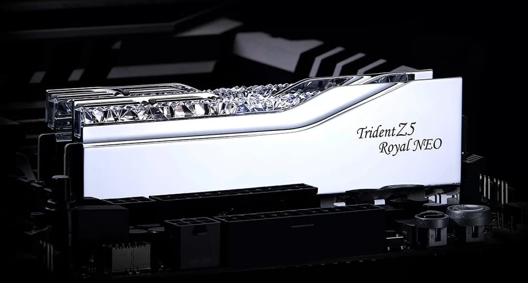 G.Skill Trident Z5 Royal Neo RGB Silver F5-6400J3039G16GX2-TR5NS memory module 32 GB 2 x 16 GB DDR5 6400 MHz CL30 AMD EXPO - Image 6