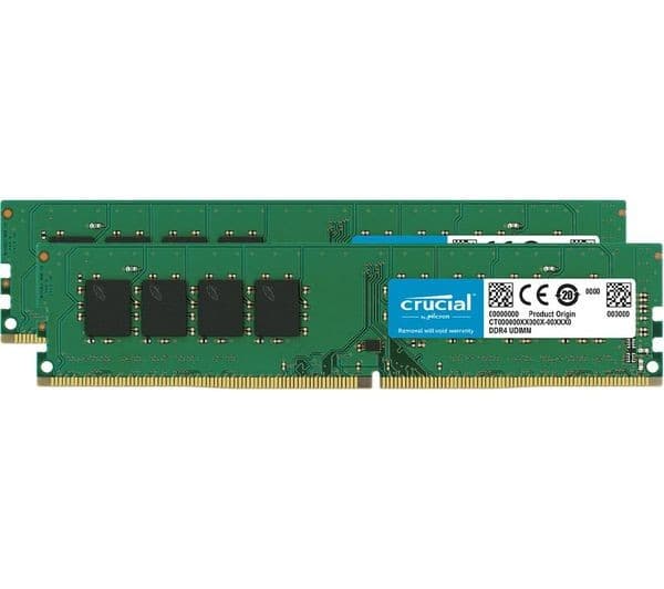 CRUCIAL 16 GB 3200 MHz DDR4 Memory Kit - 8 GB x 2
