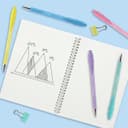 Paper Mate Flexgrip Ultra Pastel Retractable Ballpoint Pens - Set of 5 - Medium 1.0mm - Black Ink thumbnail 4