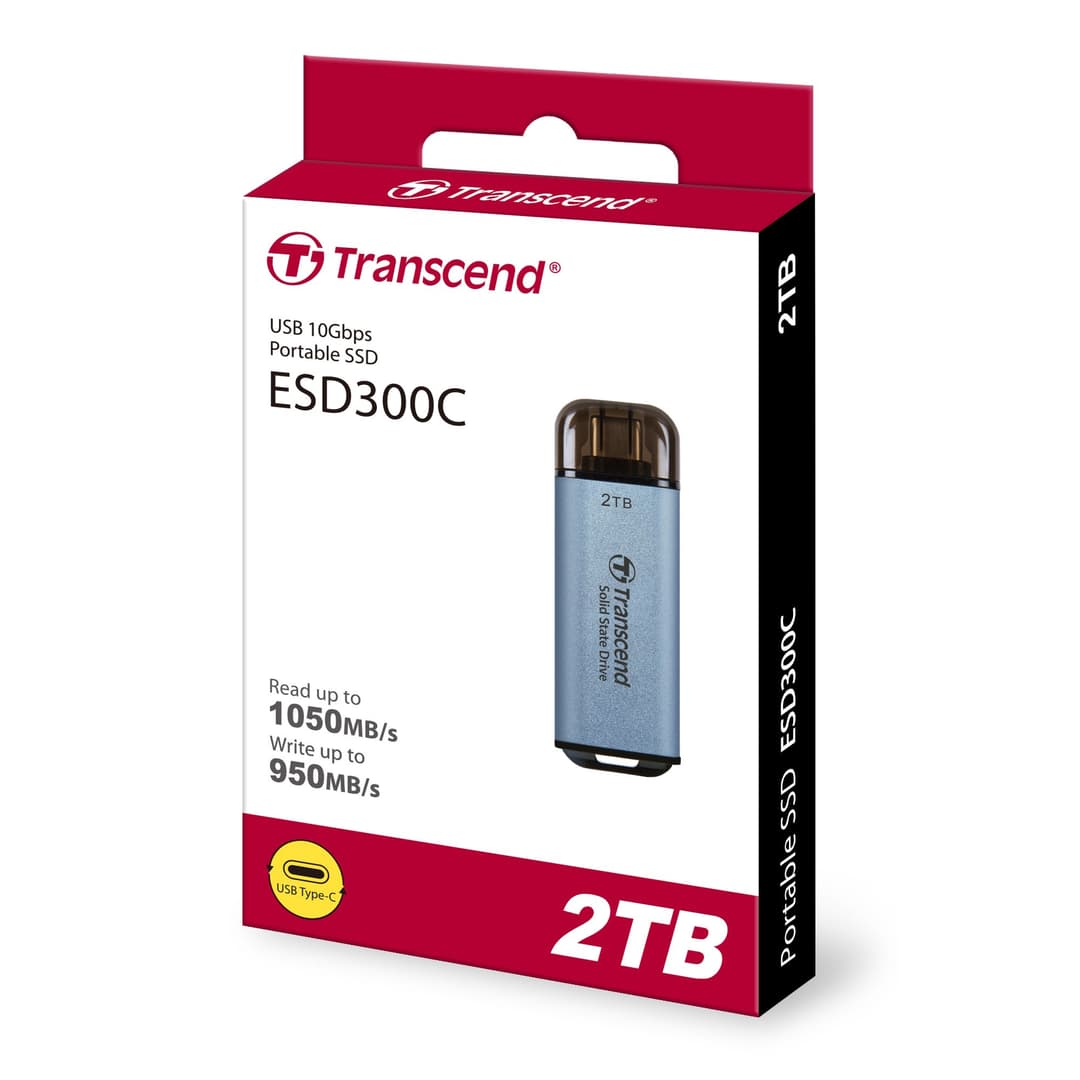 Transcend ESD300 Portable SSD USB Type-C 2TB - Sky Blue - Image 5