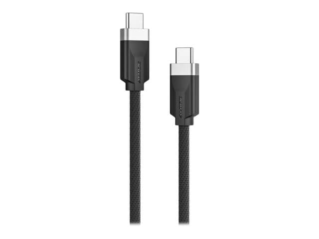 ALOGIC Fusion USB-C to USB-C 3.2 Gen 2 Cable 1m 100W Space Grey - Image 2