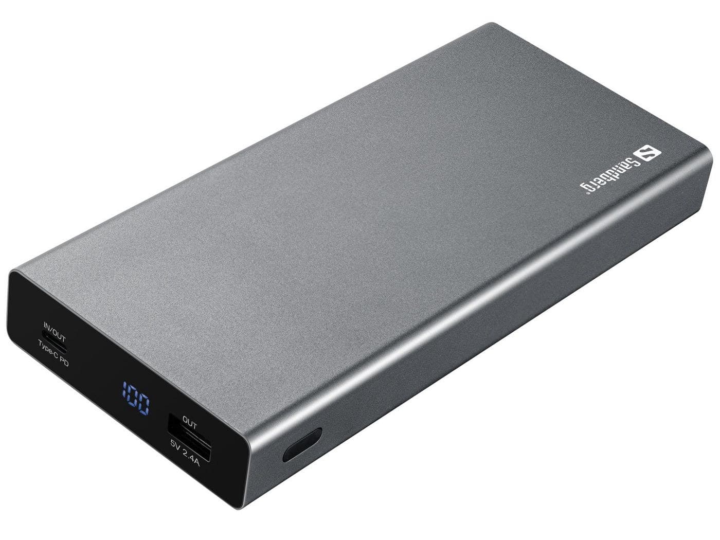 Sandberg Powerbank USB-C PD 100W 20000 (420-52) - Grey