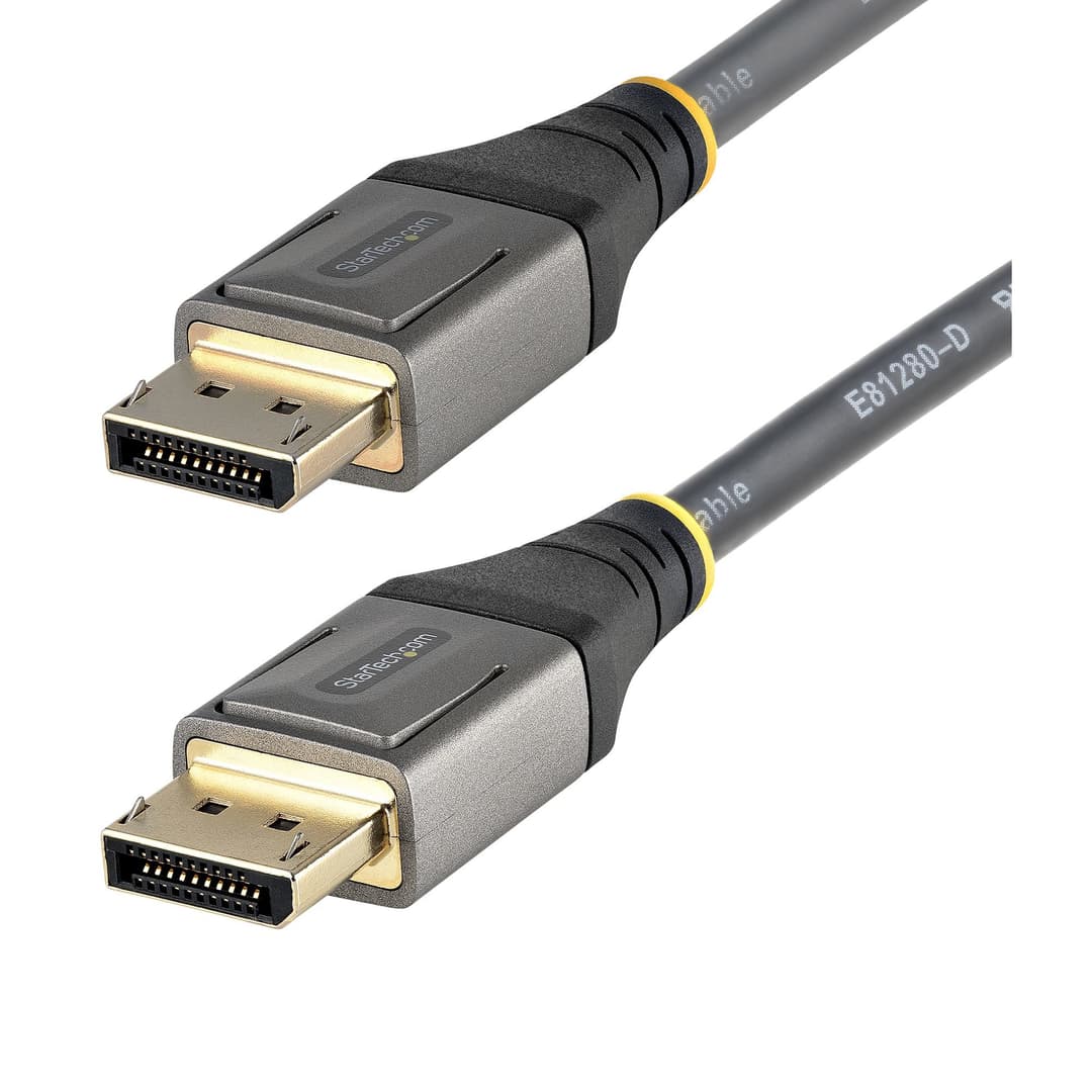 StarTech.com 10ft (3m) VESA Certified DisplayPort 1.4 Cable - 8K 60Hz HDR10 - Ultra HD 4K 120Hz Video - DP 1.4 Cable / Cord - For Monitors/Displays - DisplayPort to DisplayPort Cable - M/M - Image 1