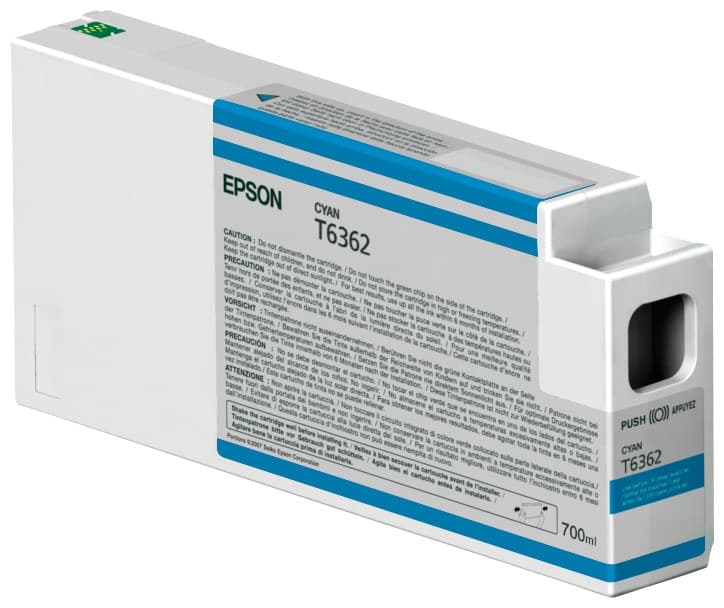 Epson T636200 UltraChrome HDR Ink Cartridge 700ml - Cyan