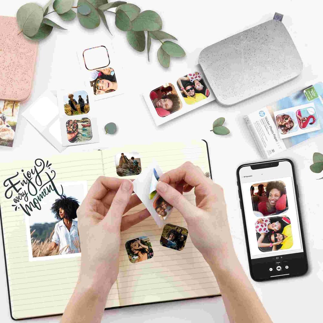 30 Sheets - HP Sprocket Cut Out Sticker Zink Photo Paper 2x3" (60 Stickers) - Image 6