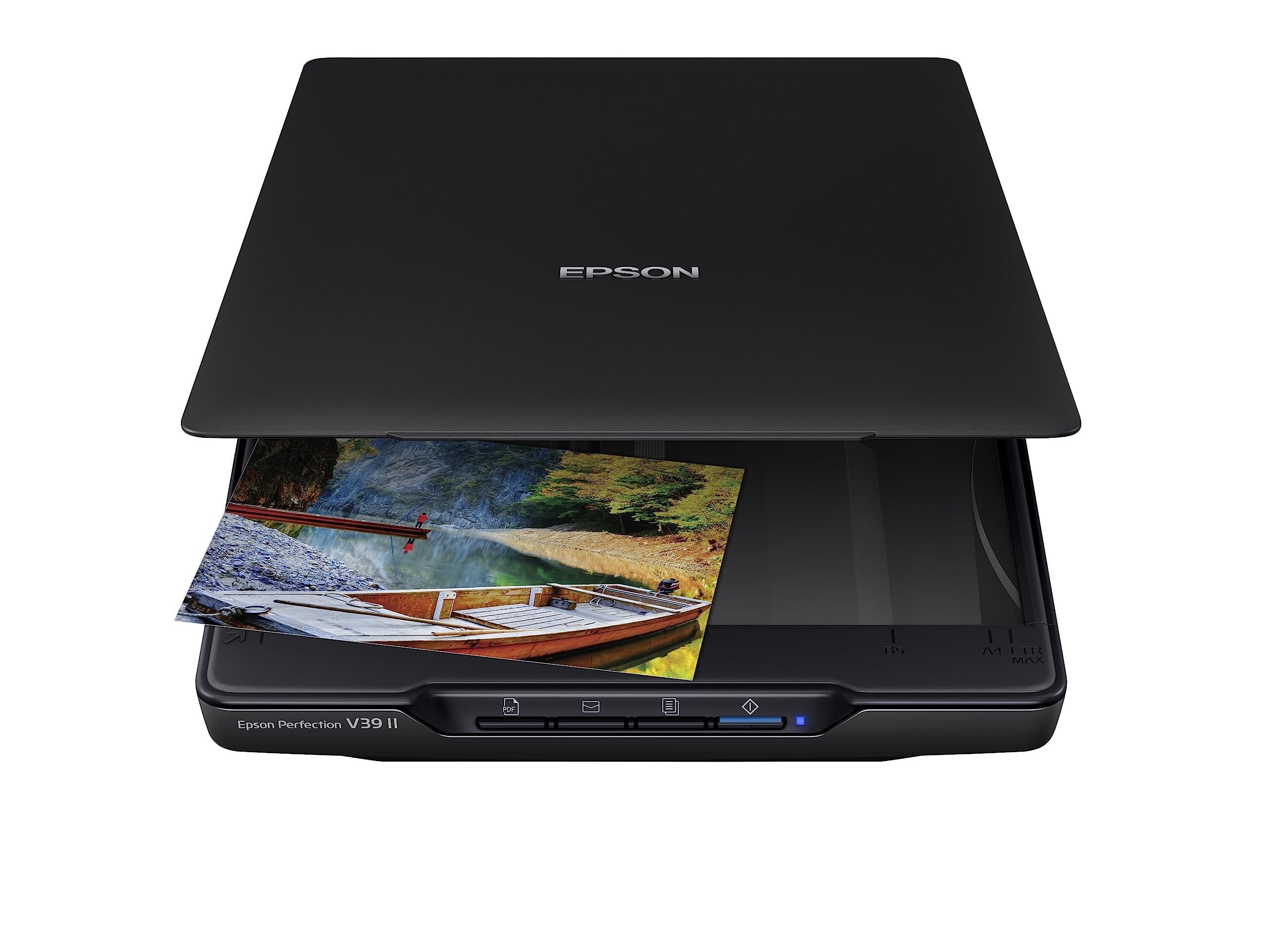 Epson Perfection V39 II A4 Flatbed Photo & Document Scanner - Black