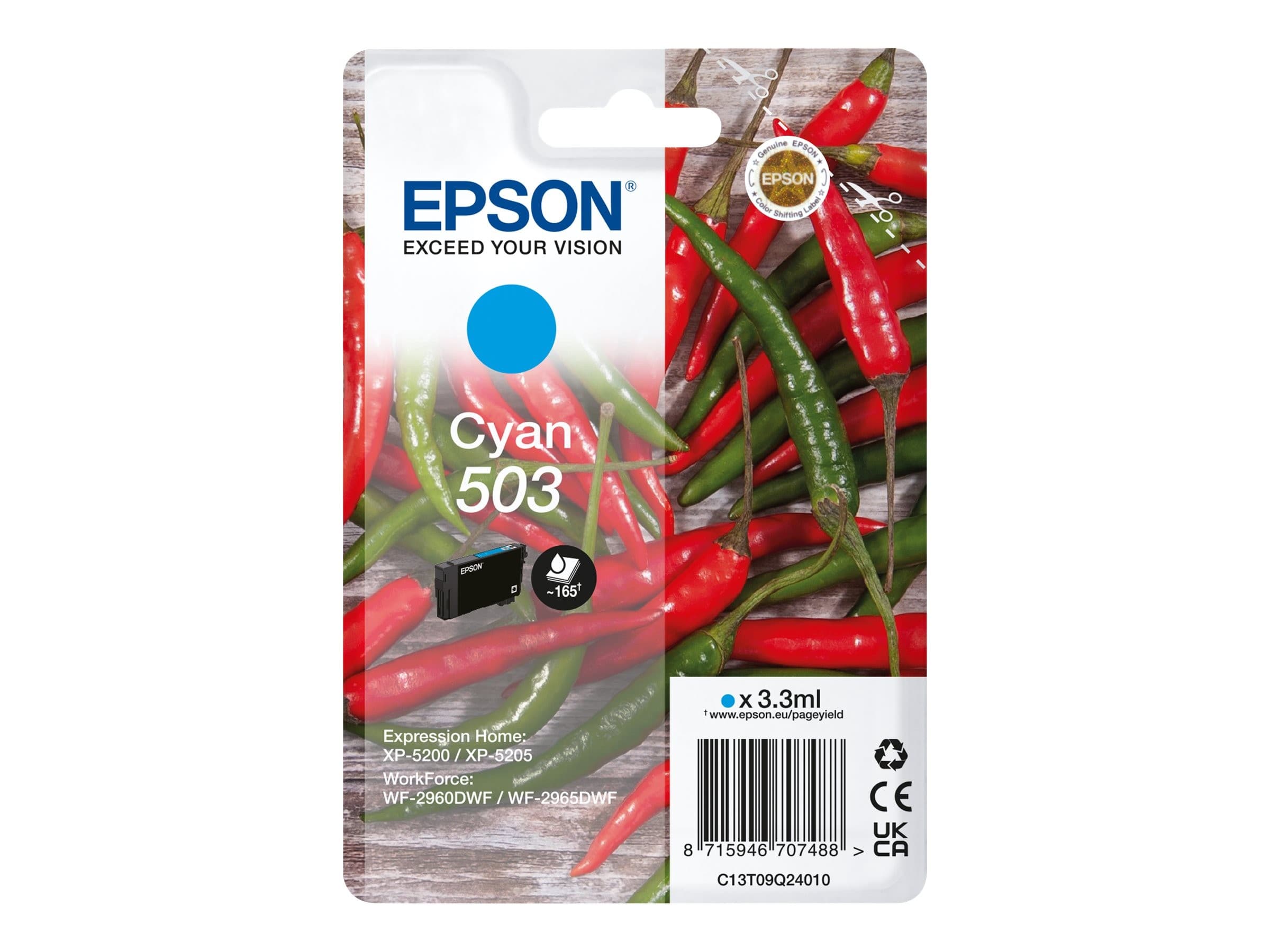 Epson 503 Original Ink Cartridge - Cyan