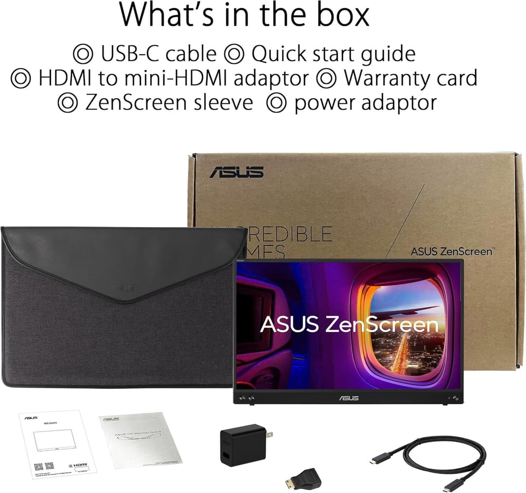 ASUS ZenScreen MB16AHV 15.6" Full HD IPS Portable Monitor - Image 7