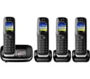PANASONIC KX-TGJ324EB Cordless Phone with Answering Machine - Quad Handsets thumbnail 1