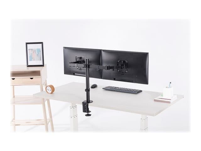Neomounts FPMA-D550DBLACK Full Motion Dual Monitor Desk Mount 10-32" - Black - Image 4