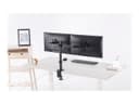 Neomounts FPMA-D550DBLACK Full Motion Dual Monitor Desk Mount 10-32" - Black thumbnail 4
