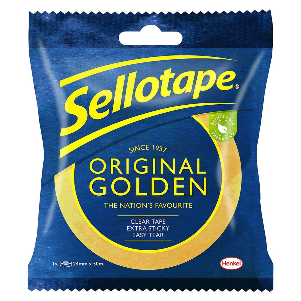 Sellotape Original Golden Tape - 24mm x 50m