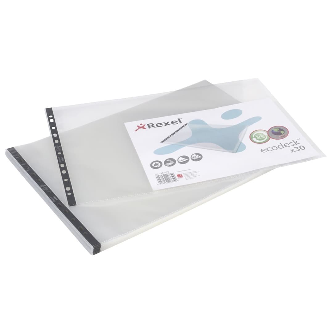 Rexel Ecodesk A3 Pockets Clear (30) - Image 1
