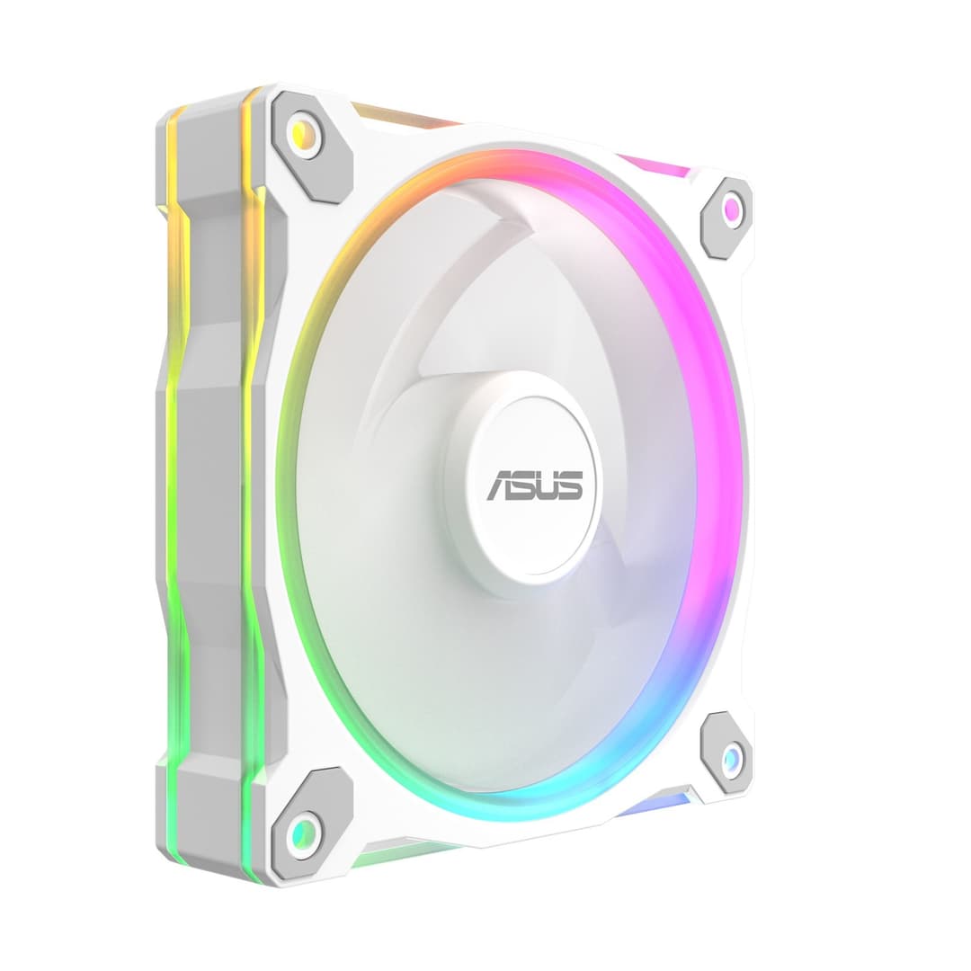 ASUS Prime MR120 ARGB 120mm PC Fan - White - Image 2