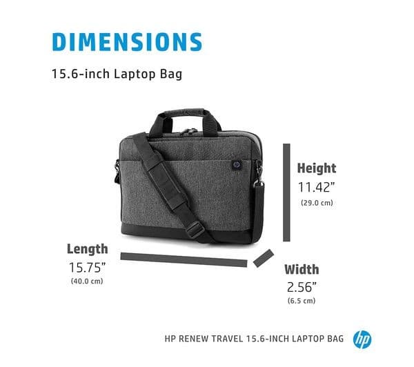 HP Renew Travel 15.6" Laptop Case - Grey - Image 5