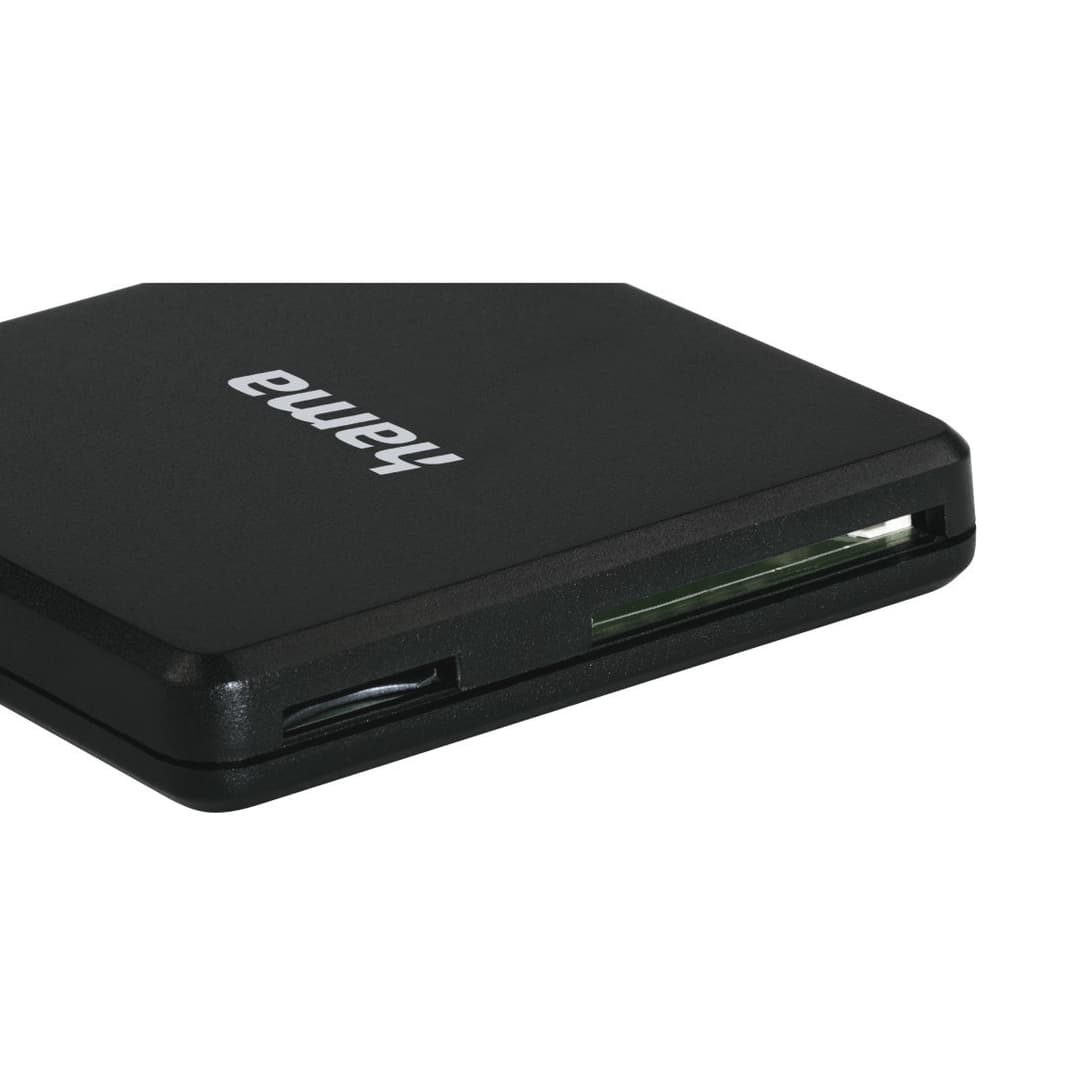 Hama USB 3.0 Multi-Card Reader, SD/microSD/CF - Black - Image 2