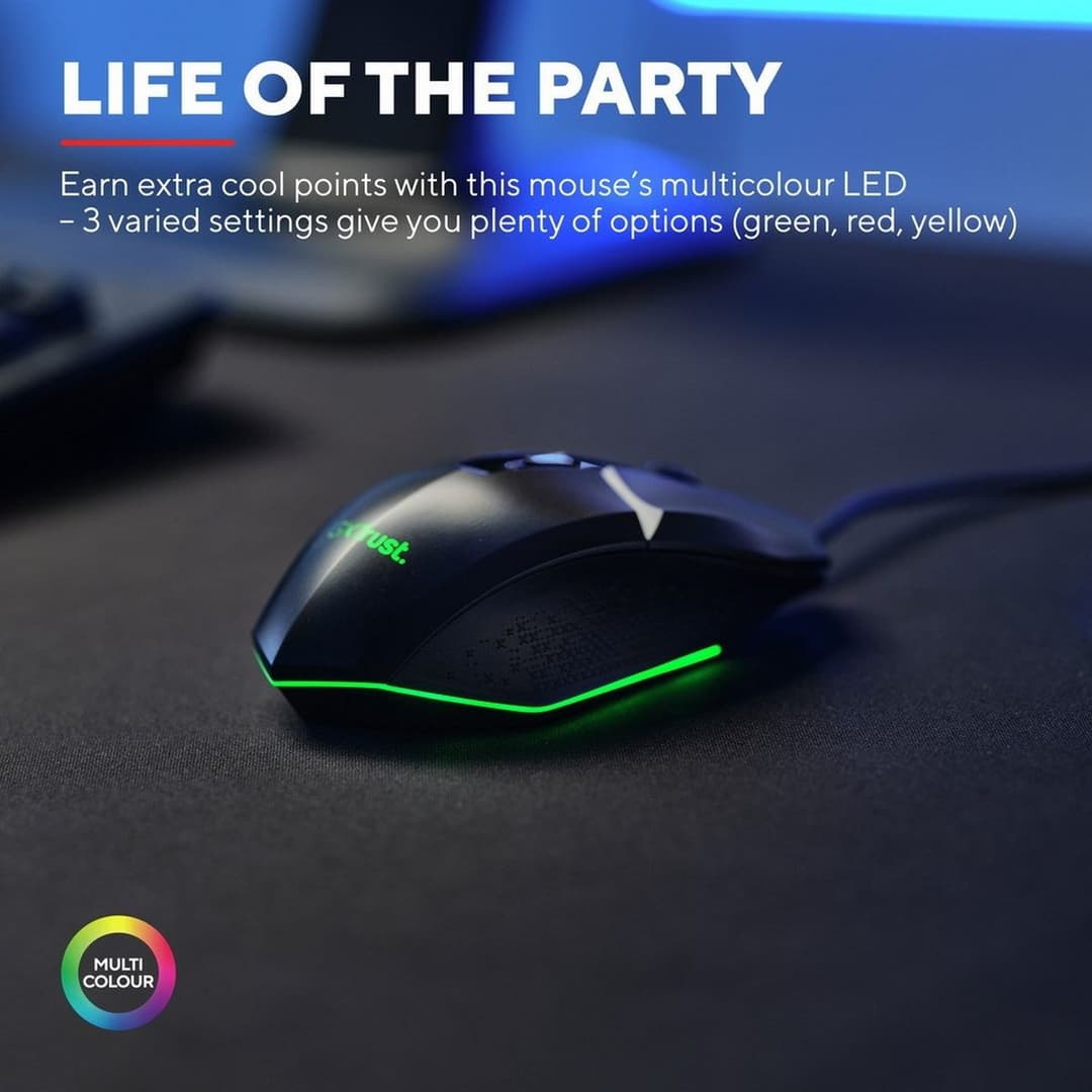 GXTrust GXT109 Felox Wired Gaming Mouse - Black - Image 9