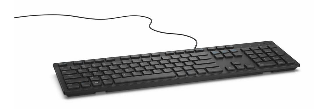 Dell KB216 Wired USB Keyboard - French AZERTY Layout, Black - Image 1