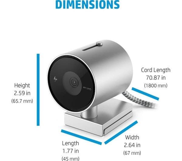 HP 950 4K Ultra HD Webcam - Image 7