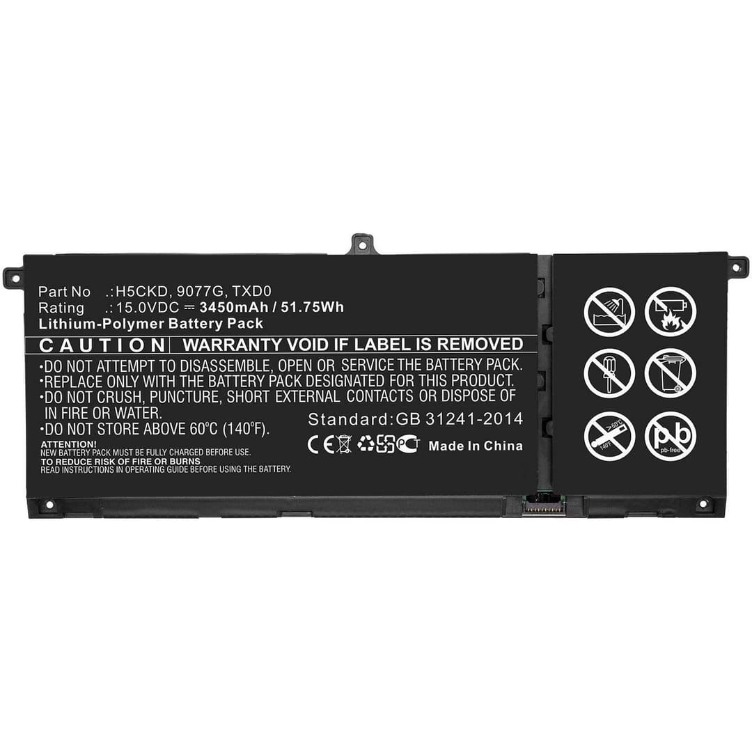 CoreParts MBXDE-BA0240 Laptop Battery for Dell Inspiron 13 7306 2-in-1 / Inspiron 14 5401 / Inspiron 15 5501 - 15V 3450mAh 51.75Wh Li-Polymer - Image 1