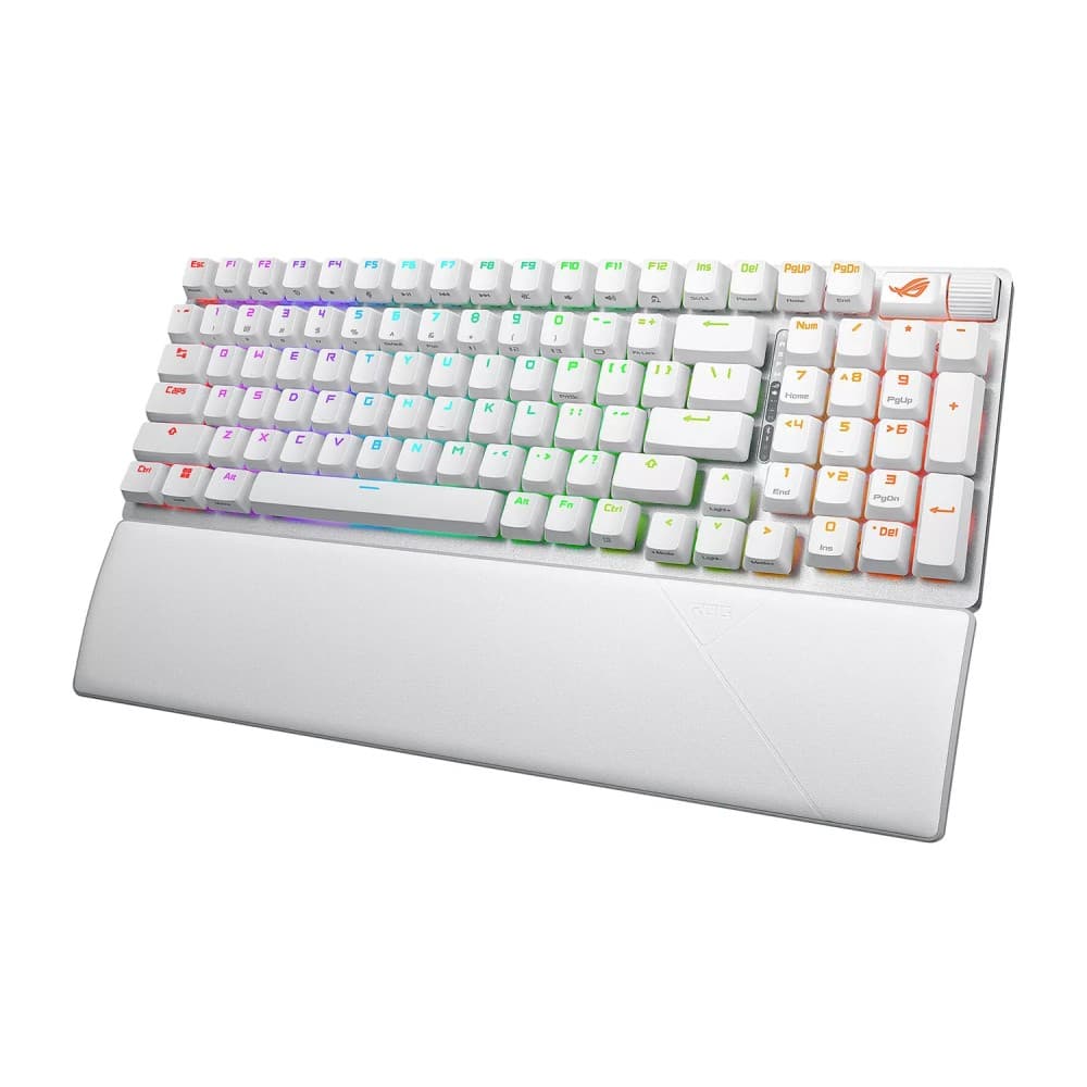 ASUS ROG Strix Scope II 96 Wireless Mechanical RGB Gaming Keyboard, ROG NX Snow - White - Image 3