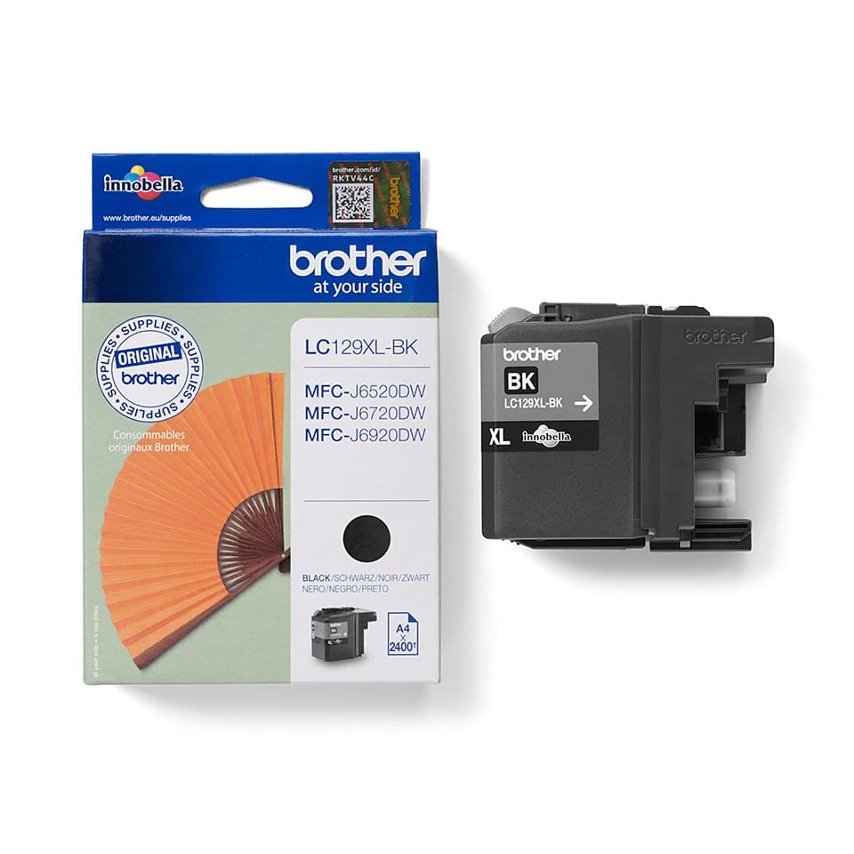 Brother LC129XLBK High Yield Black Ink Cartridge - 2,400 Pages - Image 4