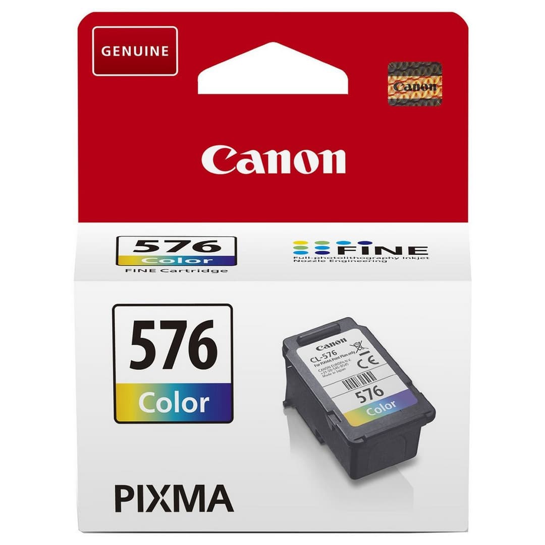 Canon CL-576 Colour Ink Cartridge - Genuine Printer Ink Cartridge - Compatible with Canon PIXMA Printers - Image 1