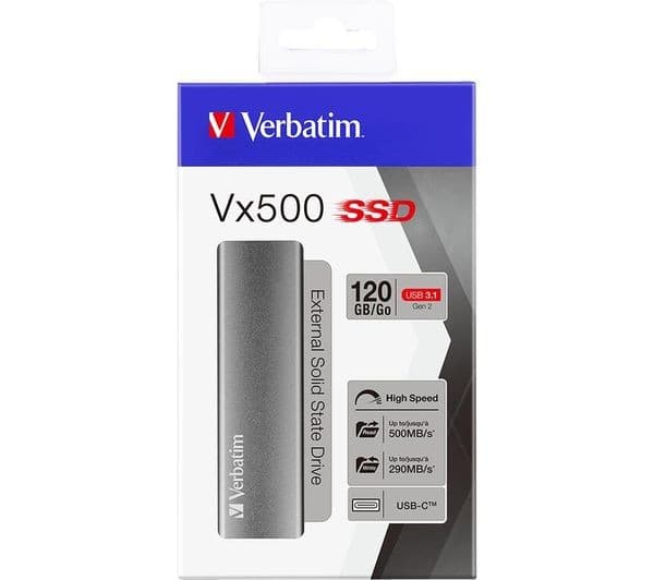 Verbatim Vx500 External SSD USB 3.2 Gen 2 480GB - Space Grey - Image 2