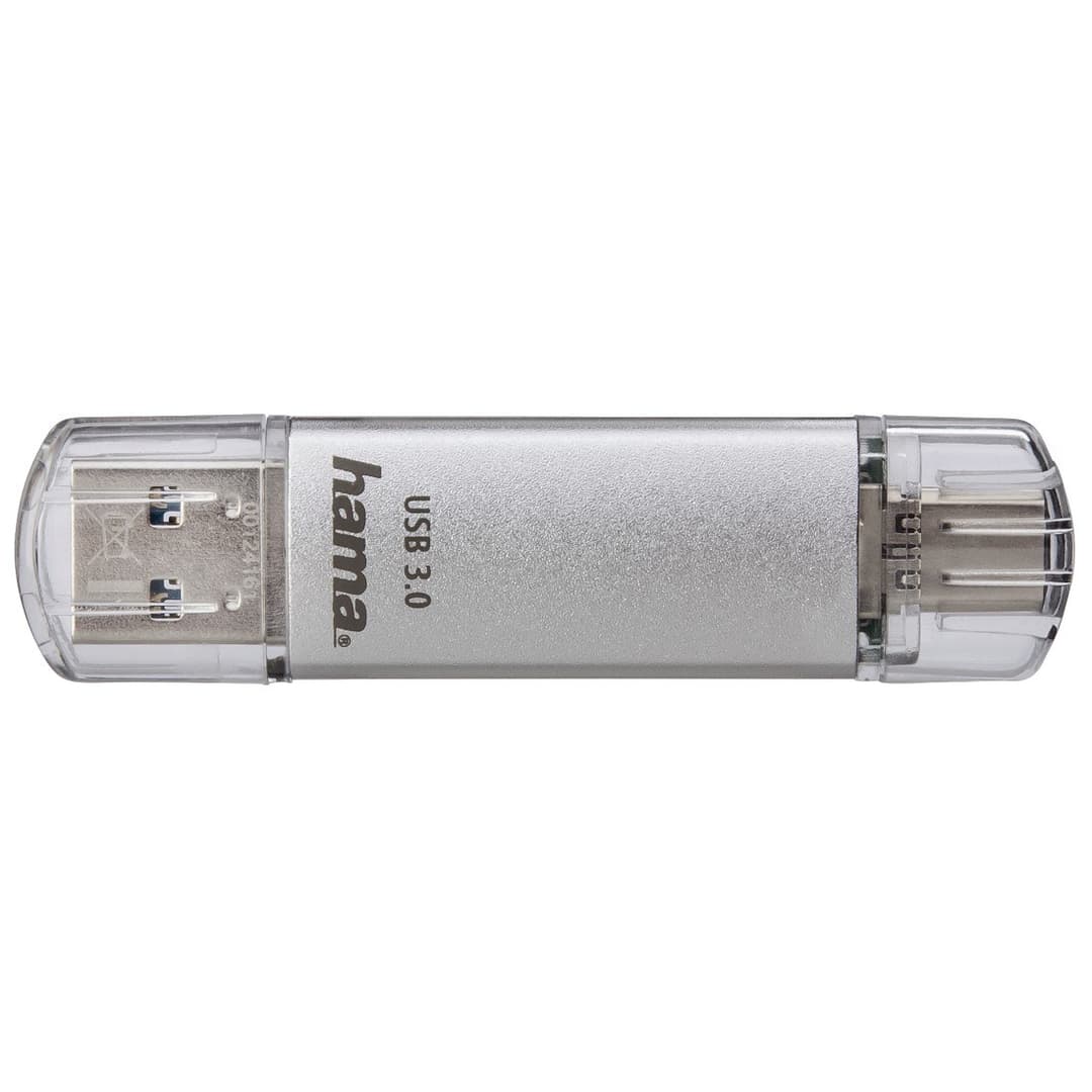 Hama C-Laeta USB Flash Drive USB Type-A / USB Type-C 3.2 Gen 1 (3.1 Gen 1) Silver 64GB - Image 2